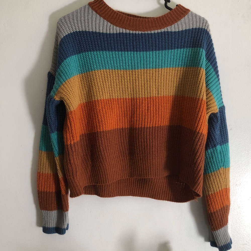 Color block sweater